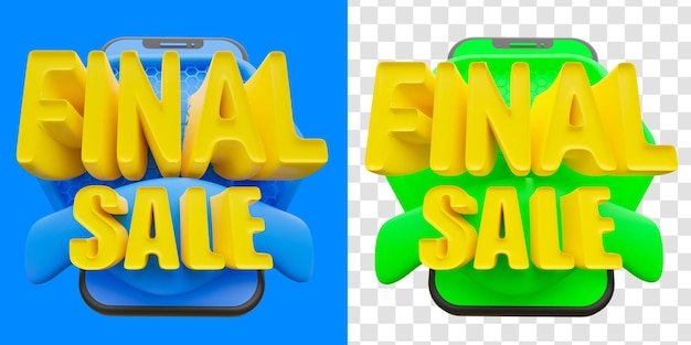 Special offer final sale 3d isolated