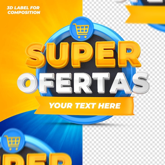 special offers for brazilian capaigns 3d render