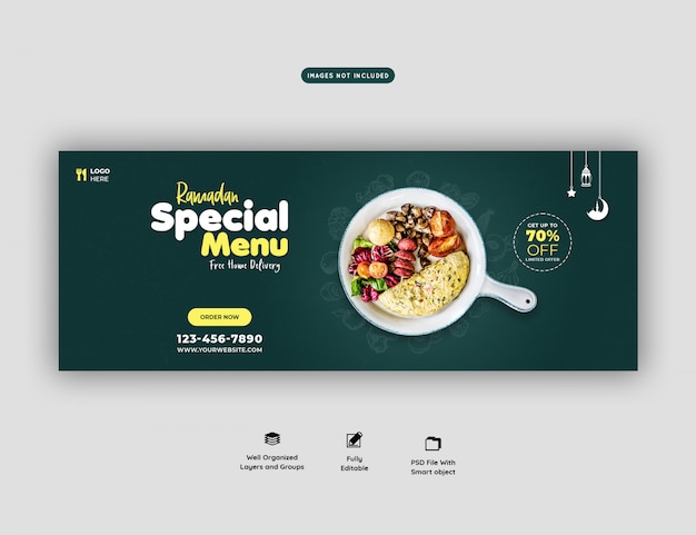 Special Ramadan food banner template