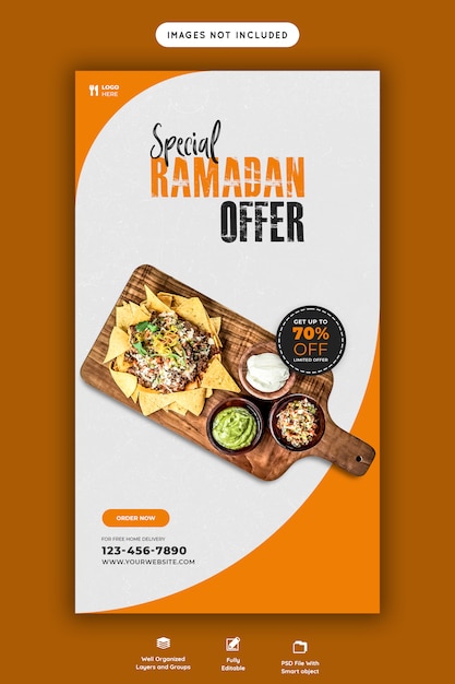 Special Ramadan food banner template