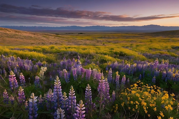 PSD spectacular spring display colorful wildflower fields at carrizo plain national monument californi