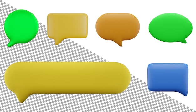 Speech Bubble 3d icon