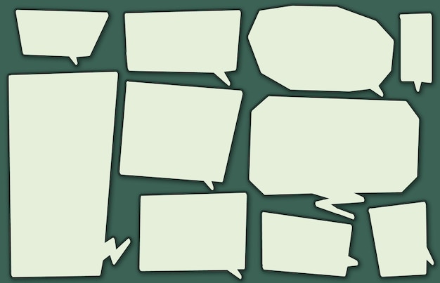 speech bubbles Pack of handdrawn speech bubbles