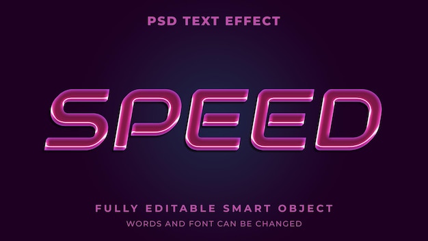 Speed racer editable text effect