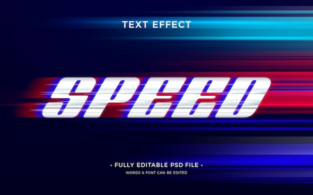 Speed text effect