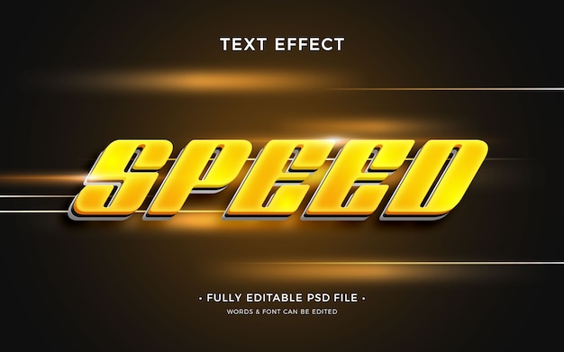 Speed text effect