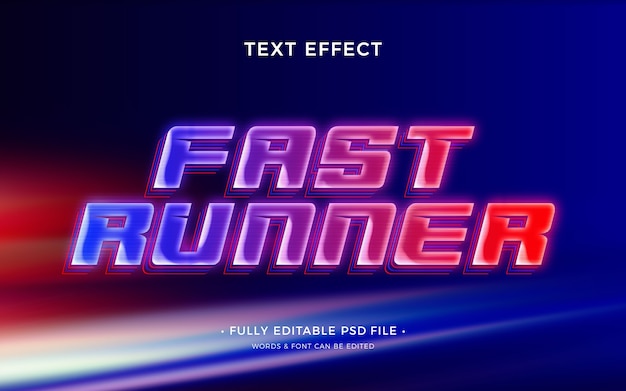 Speed text effect