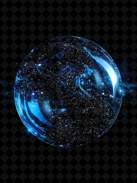 a sphere with a space background that says quot galaxy quot