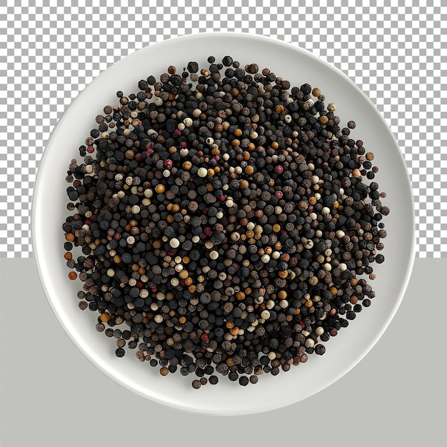 Spices in a Plate on Transparent background Ai Generated