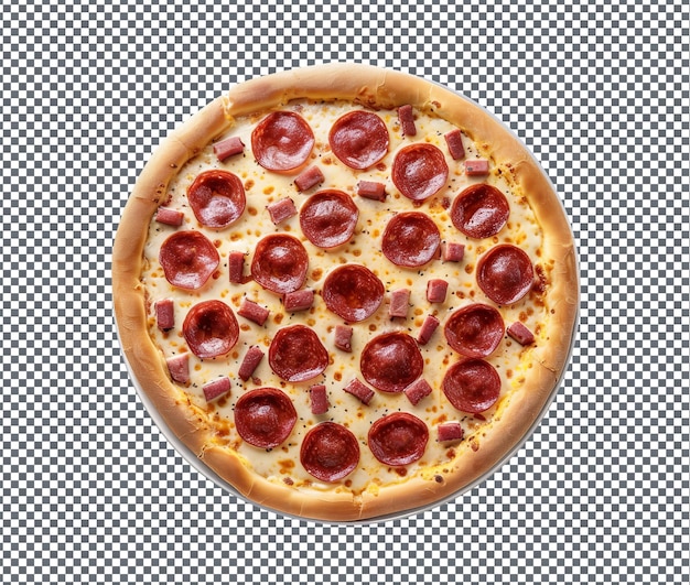 Spicy Fufu Pizza isolated on transparent background