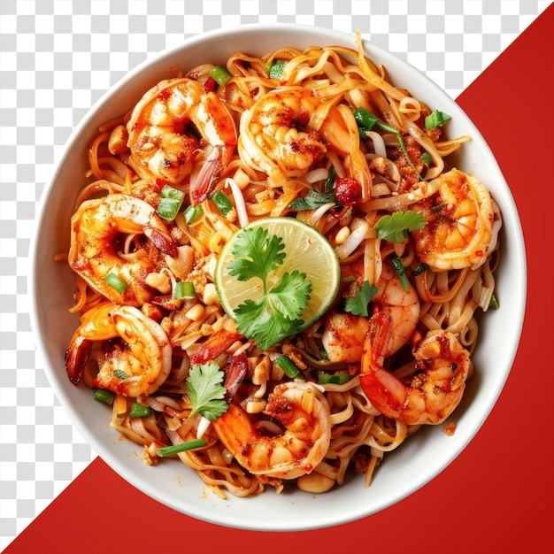 Spicy shrimp noodle dish