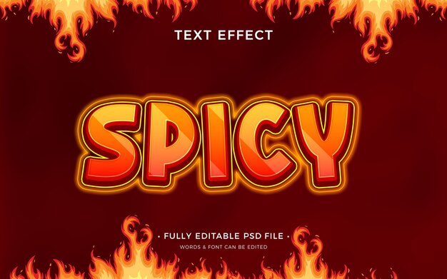 PSD spicy text effect