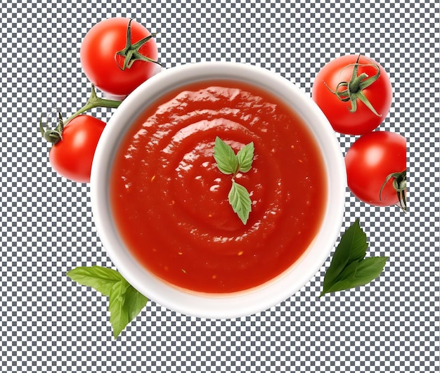 Spicy Tomato Sauce isolated on transparent background