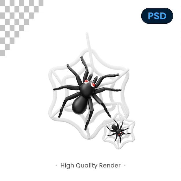 Spider 3D Icon Premium Psd