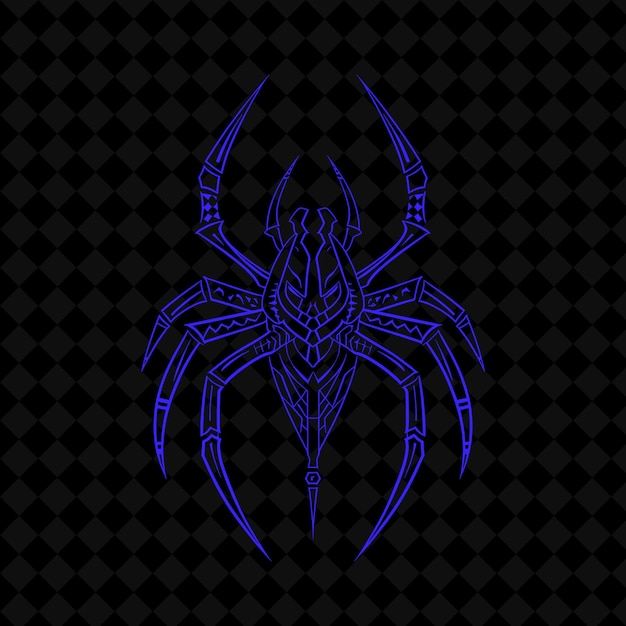 a spider on a black background with a black background