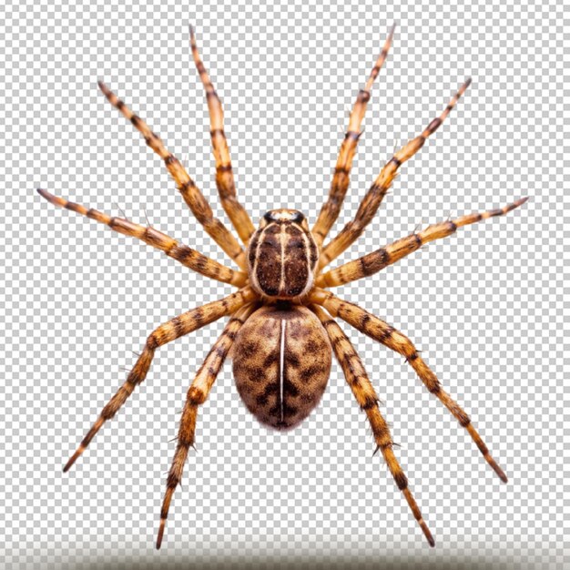 PSD spider isolated on transparent background