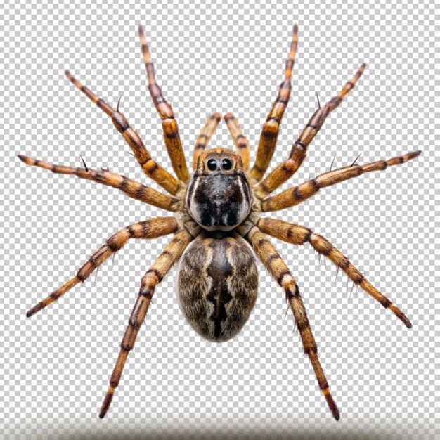 PSD spider isolated on transparent background