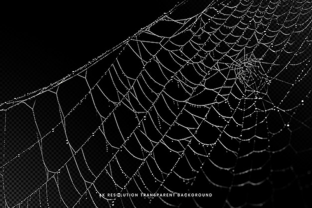 PSD spider net on transparent background