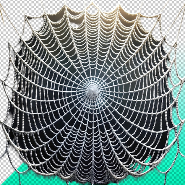 PSD spider web on transperent background