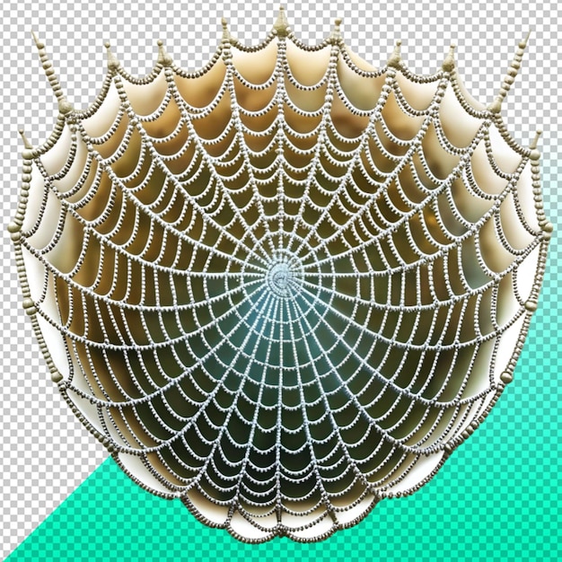 PSD spider web on transperent background