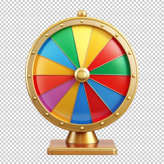 spin wheel on transparent background