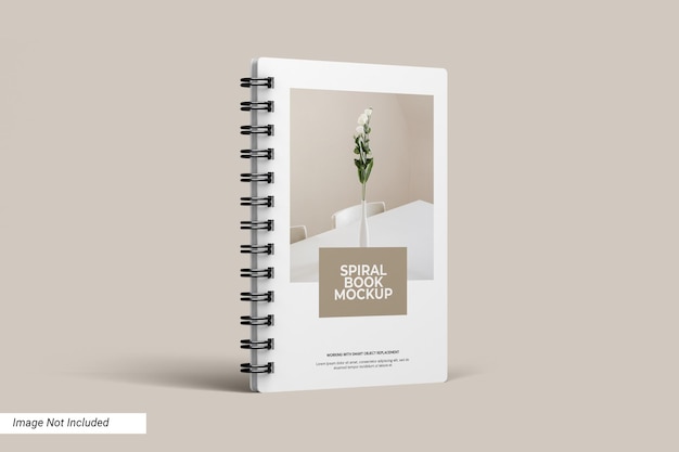 Spiral Book Cover Mockup