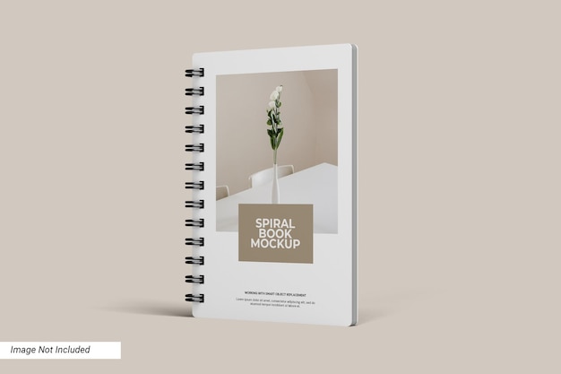 Spiral Book Cover Mockup