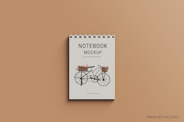 Spiral notebook cove mockup