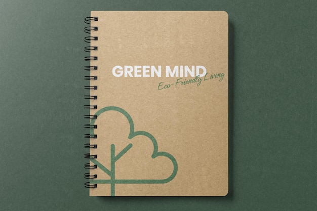 PSD spiral notebook mockup psd