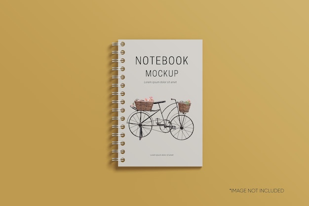 PSD spiral notebook mockup