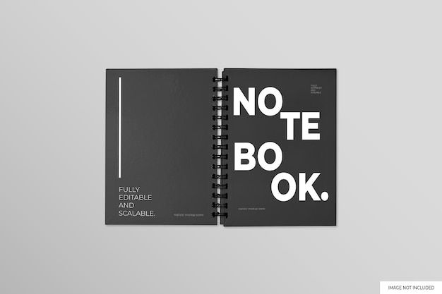 Spiral Notebook Mockup