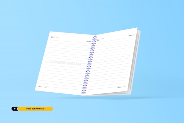 Spiral Notebook Mockup