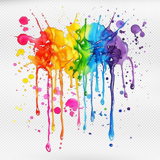 Splash of colorful paint