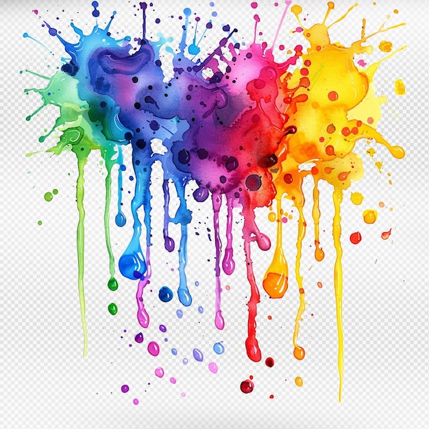 Splash of colorful paint