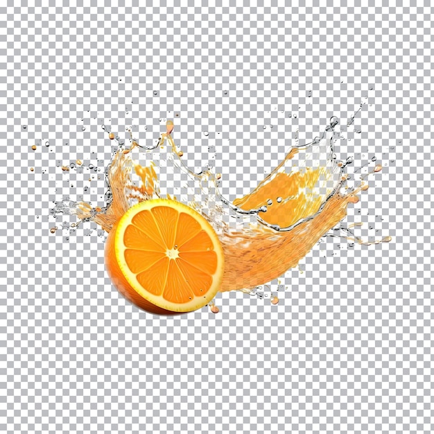 a splash of orange juice with the words orange juice on it