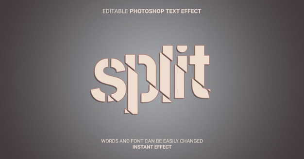 Split Text Effect