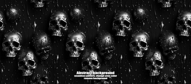 PSD spooky skulls amp ghosts glittering halloween background