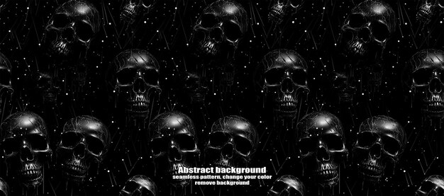 PSD spooky skulls amp ghosts glittering halloween background