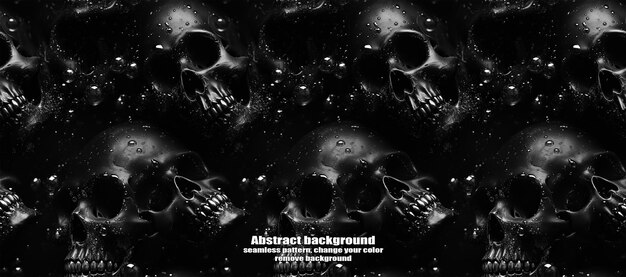 PSD spooky skulls amp ghosts glittering halloween background