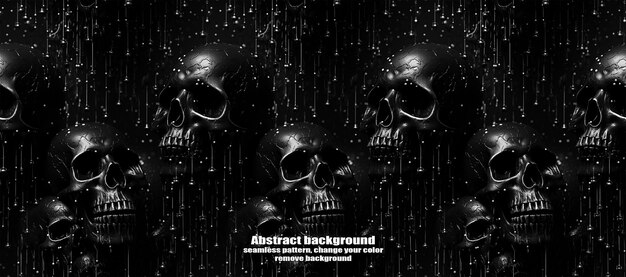 PSD spooky skulls amp ghosts glittering halloween background