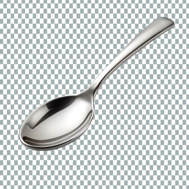 PSD spoon on transparent background 3d rendering illustration