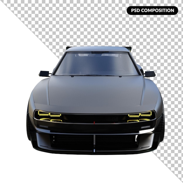 Sport car isolated 3d