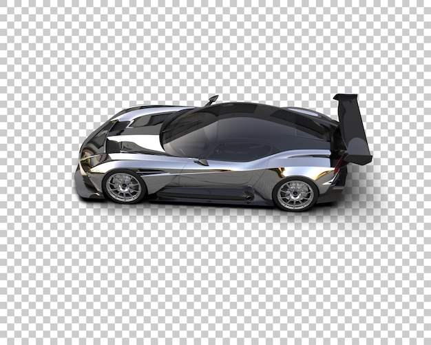 Sport Car isolated on background 3d rendering illustration