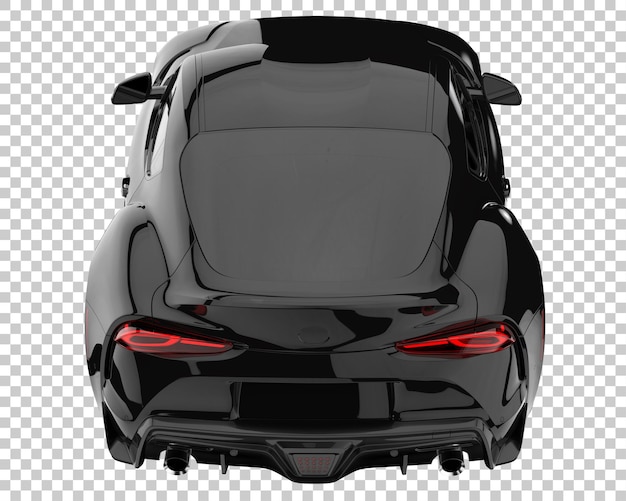 Sport car on transparent background. 3d rendering - illustration