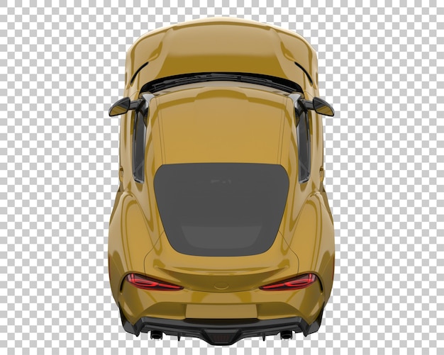 Sport car on transparent background. 3d rendering - illustration