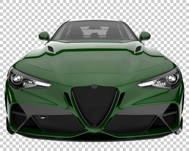 Sport car on transparent background. 3d rendering - illustration