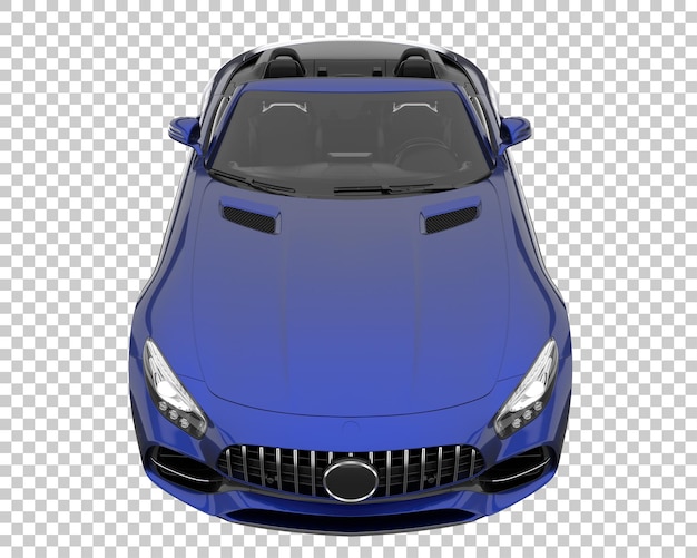 Sport car on transparent background. 3d rendering - illustration