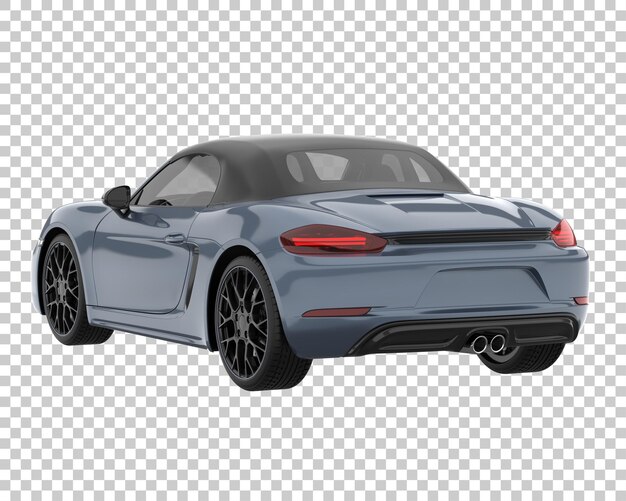 Sport car on transparent background. 3d rendering - illustration