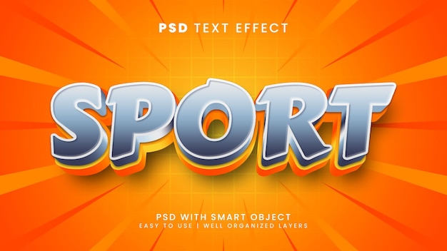 Sport editable text effect with basketball and football text style