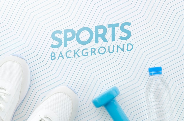 Sport and hydration with mock-up